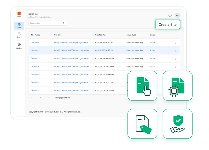 multi-tenant-reporting-site-management