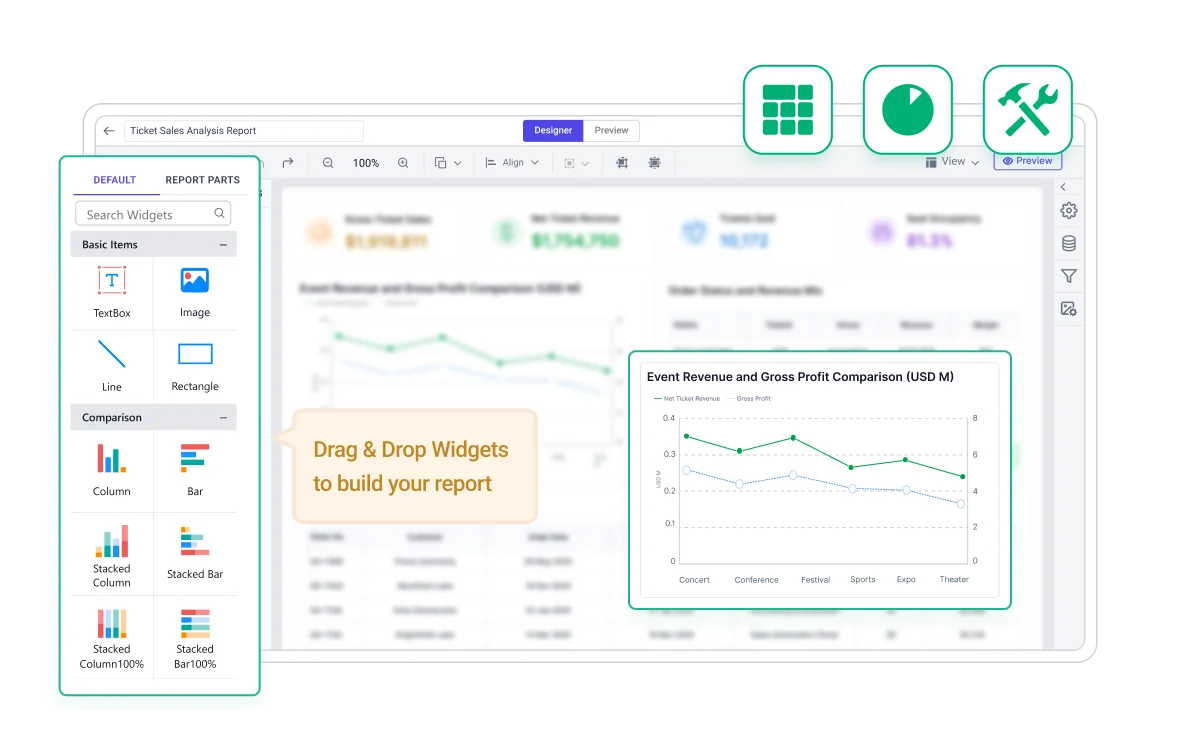 Best HTML5/JavaScript Report Designer Tool | Bold Reports