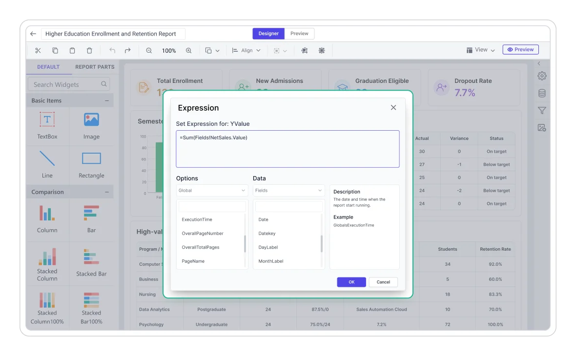 Best HTML5/JavaScript Report Designer Tool | Bold Reports
