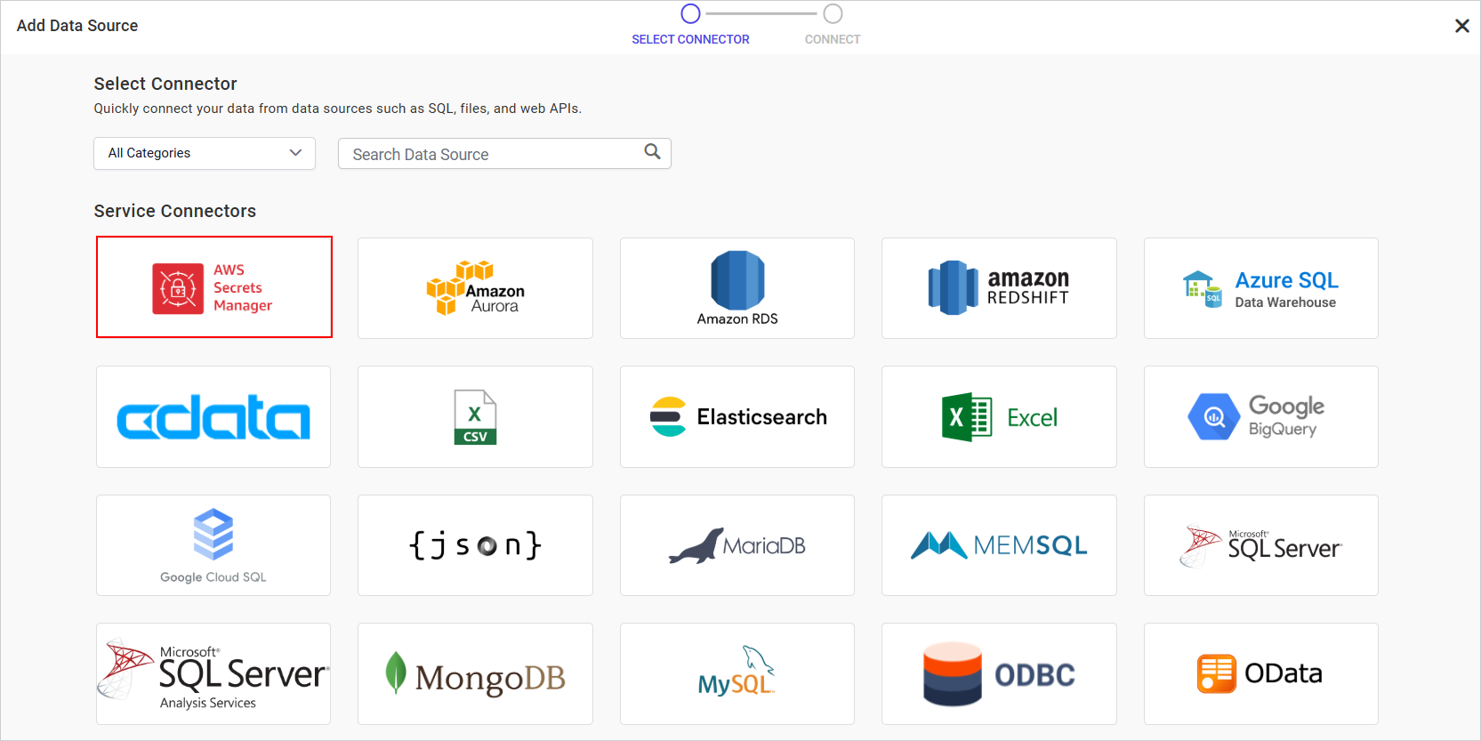 AWS Secrets Manager Data Connector