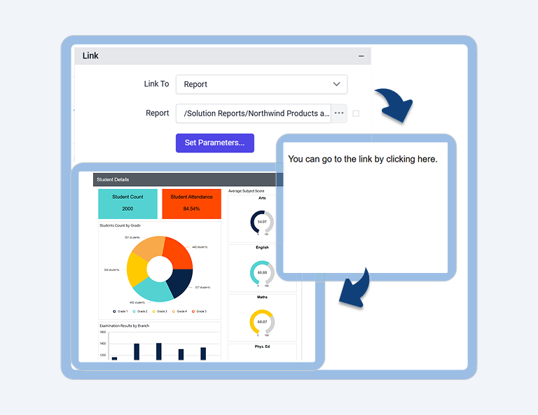 How to Link a Report to a Textbox Using the Link Property