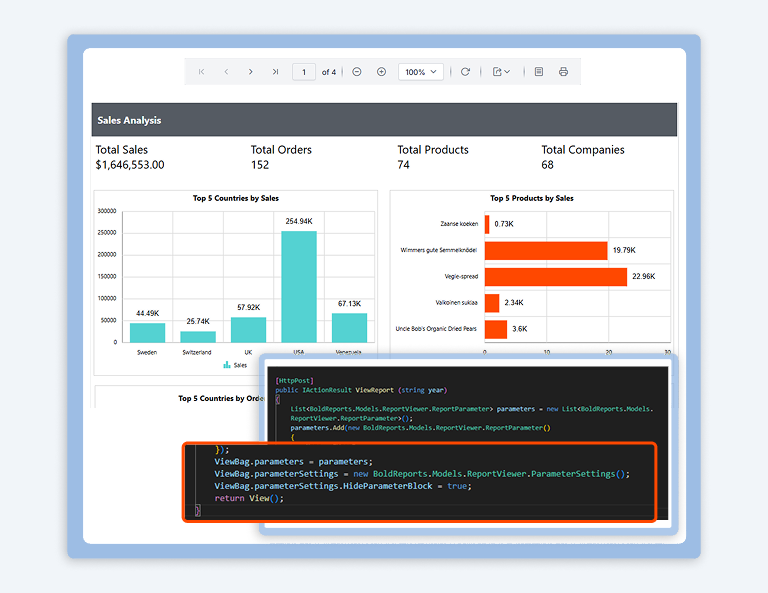 How to Add Report Parameters to an ASP.NET Core Application