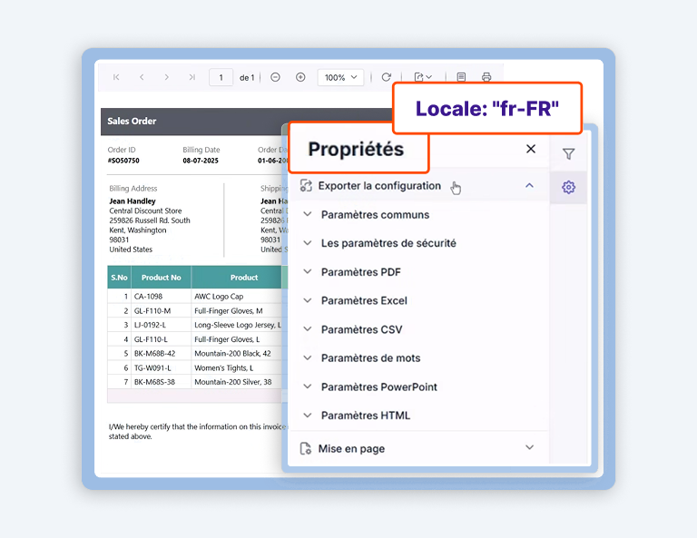 How to Change the Locale in Report Viewer Control