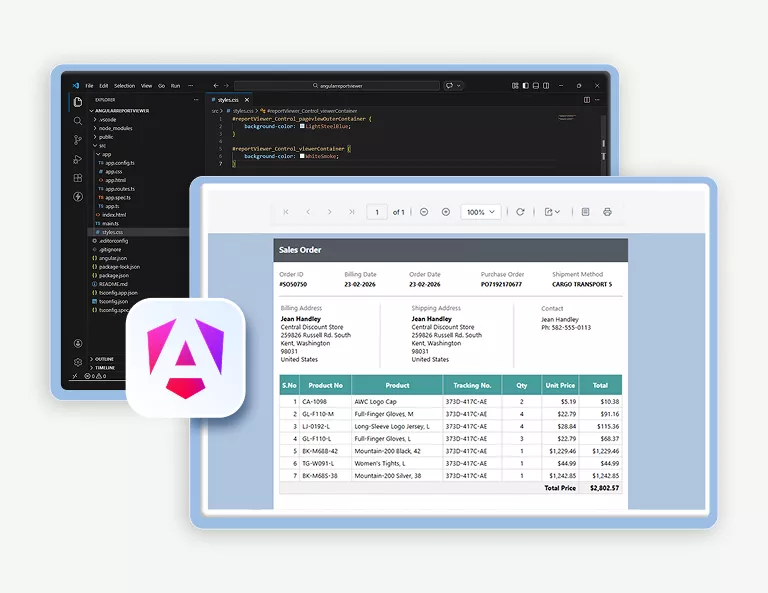 How to Customize the Report Viewer Background in Angular App