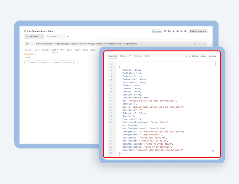 How to Fetch Reports from Specific Category Name via Rest API