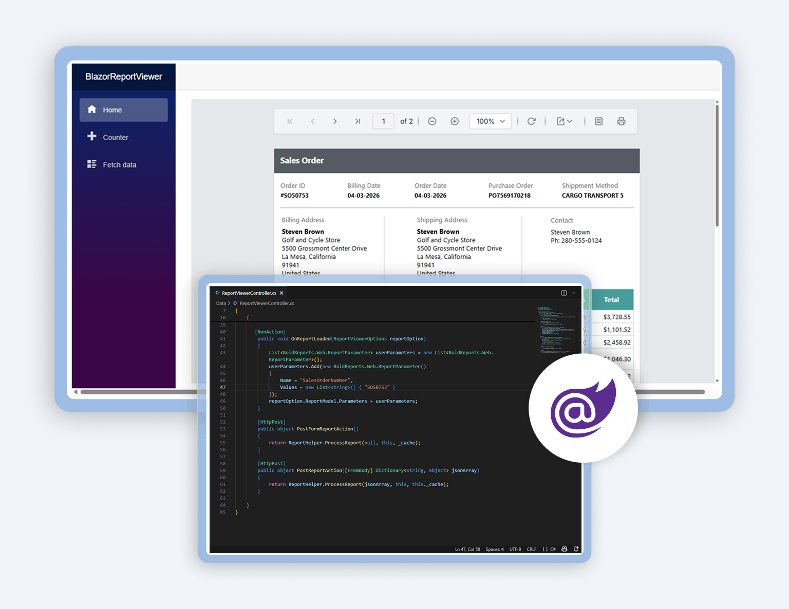 How to Pass a Parameters Value in a Blazor Application