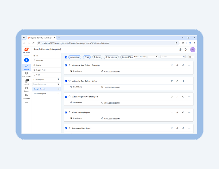 How to Download Multiple Reports using the Multiselect Option