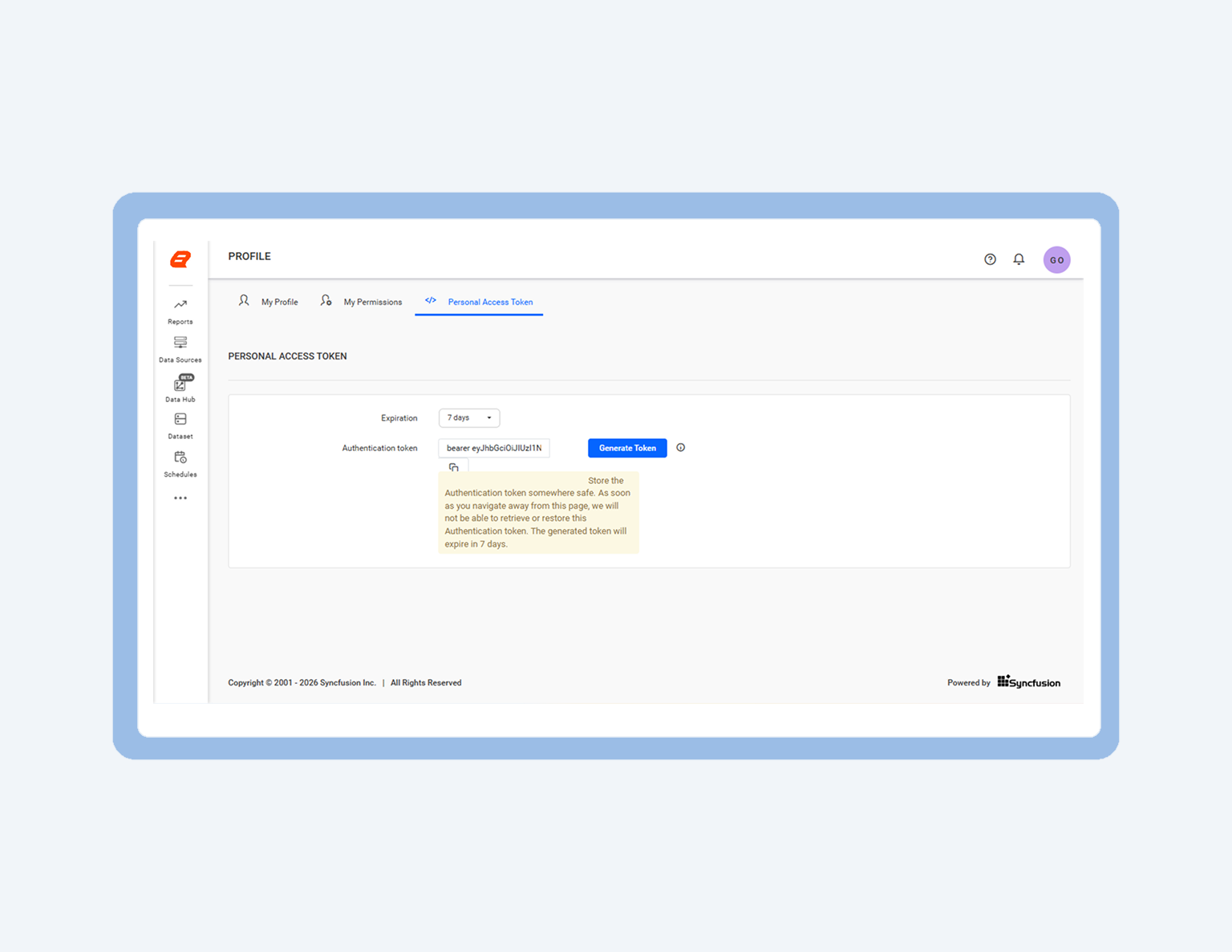 How to Generate Authentication Tokens from Report Server