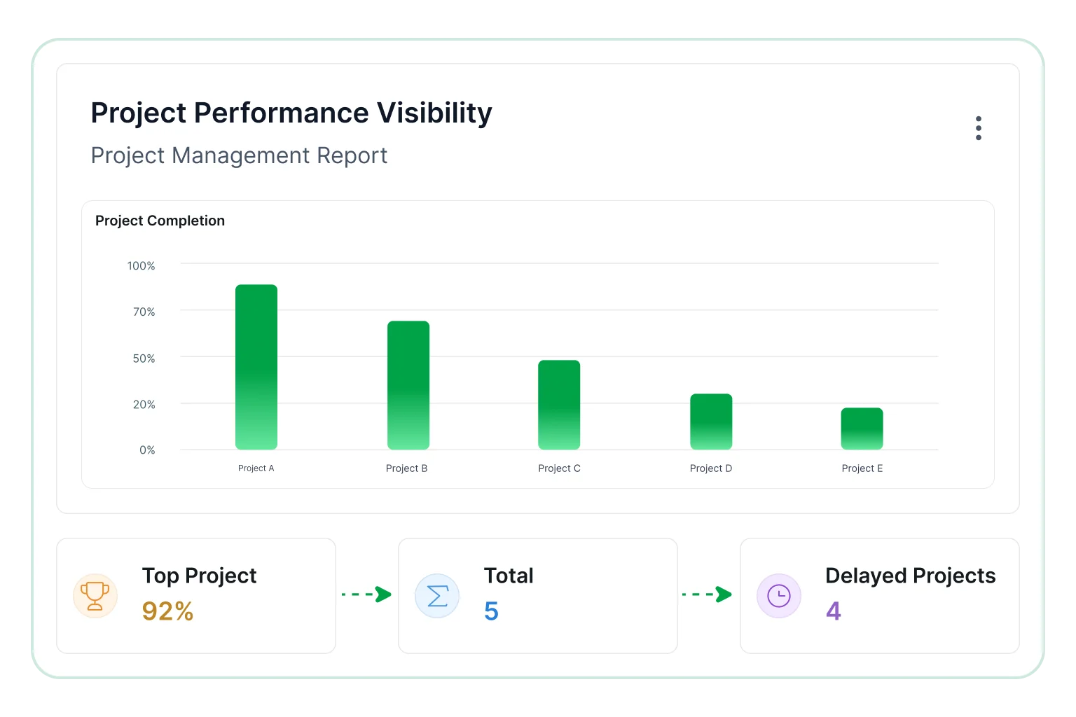 Project performance visibility