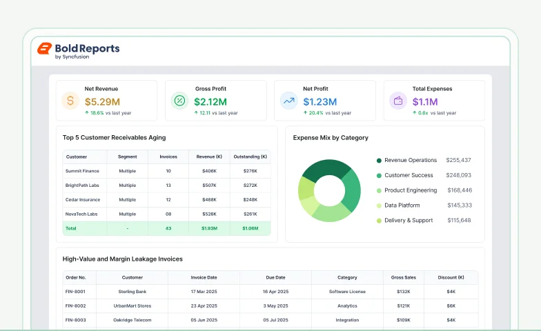 Financial analysis report template