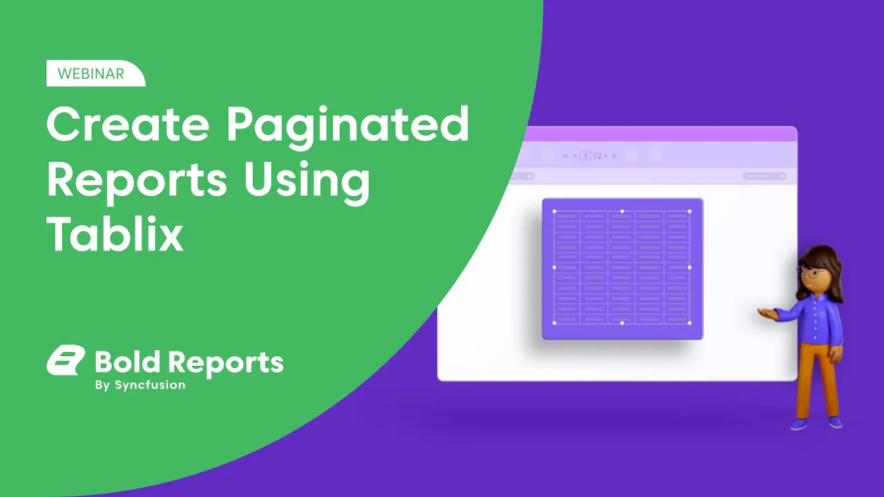 Create Paginated Reports Using Tablix