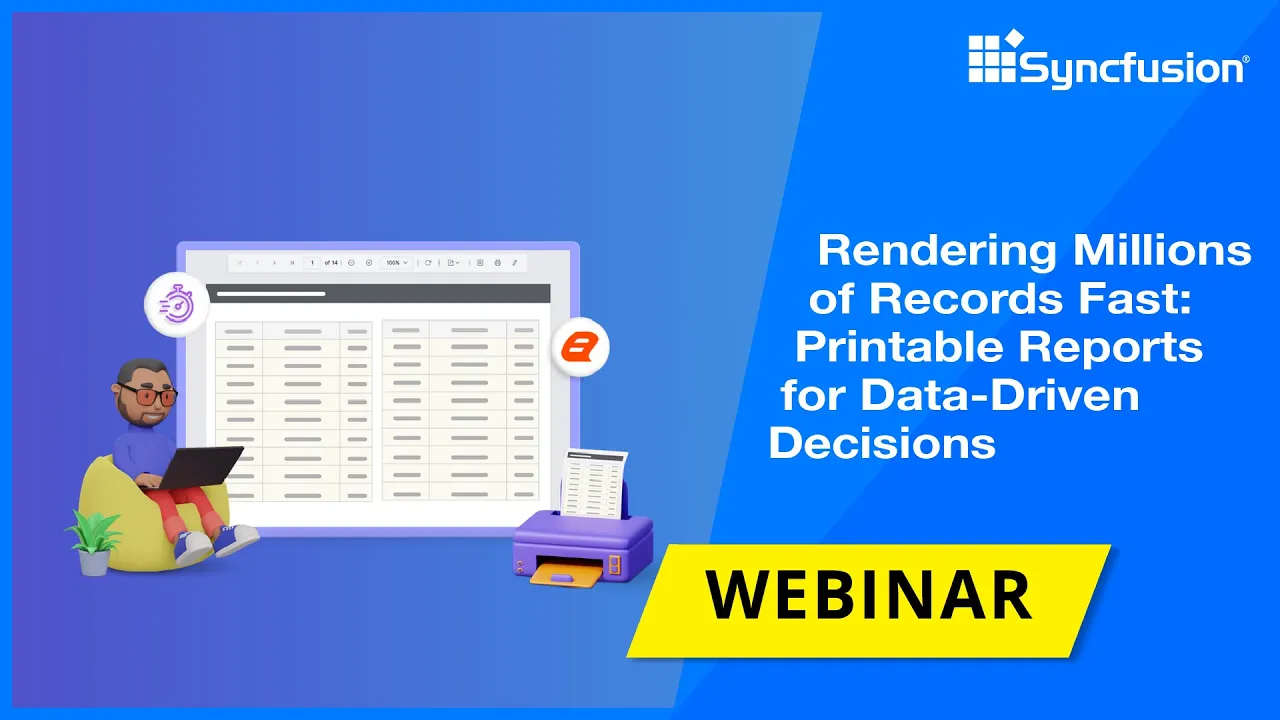 Rendering Millions of Records Fast: Printable Reports for Data-Driven Decisions
